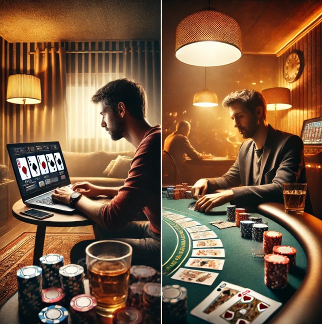 Poker Online vs Live Game